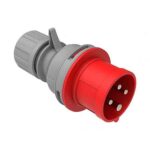 Ficha Macho CEE 4P (3P+PE) 32A 6H IP44