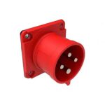Tomada Macho Encastrar CEE 4P (3P+PE) 16A 6H IP44