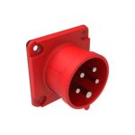 Tomada Macho Encastrar CEE 5P (3P+N+PE) 16A 6H IP44