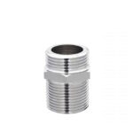 Casquilho Duplo Latão 30mm 1/2" M/M Cromado