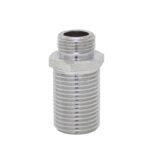 Casquilho Duplo Redução Latão 30mm 1/2" X 3/8" M/M Cromado