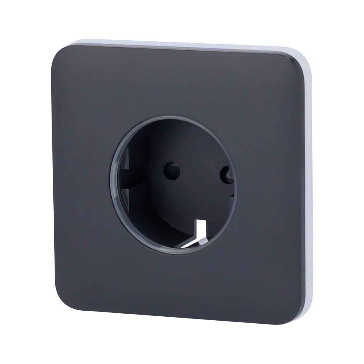 espelho-c-centro-gr-solocover-smart-graphite-ajax-plusdias.jpg Espelho c/Centro p/Tomada Inteligente GR SoloCover Smart Graphite Ajax - Image 1