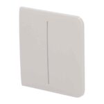Painel Lateral Tátil Horizontal p/Interruptor de Luz Duplo OS SideButton 2G Oyster Ajax