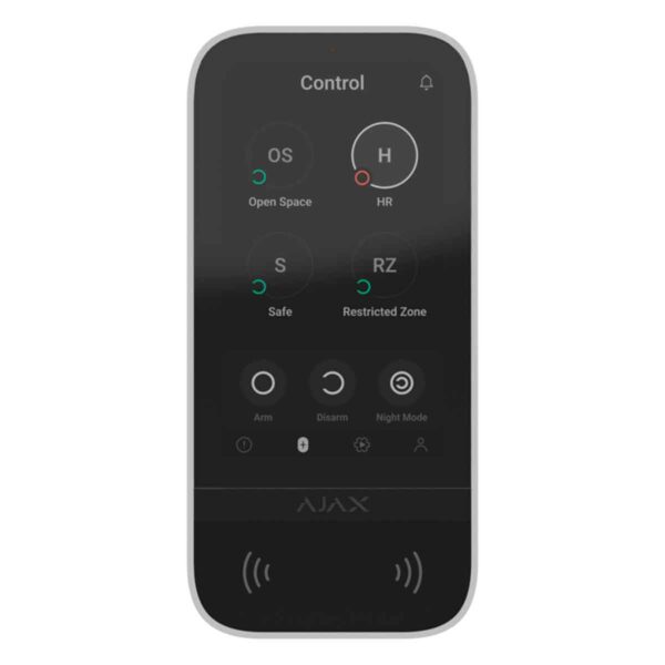 Teclado Tátil c/Proximidade p/Sistema de Alarme BR KeyPad TouchScreen Ajax