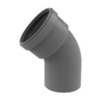 Curva PVC 45º 40mm DIN EN1329 c/O-Ring CZ