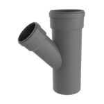 Forquilha Redução PVC 45º 90x50mm DIN EN1329 c/O-Ring CZ