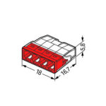 Ligador Rápido 4x2,5 MM² VM 2273-204 WAGO - Image 2
