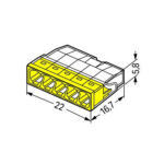 Ligador Rápido 5x2,5 MM² AM 2273-205 WAGO - Image 2