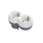 Bloco c/2 Tomadas 2P+T C/Ficha Macho S/Fio BR