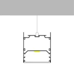 Perfil de Alumínio 75×75 Saliente/Suspenso p/Fita LED AL - Image 4