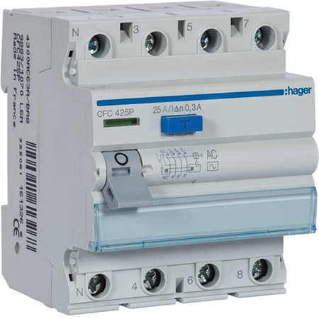 interruptor-diferencial-bipolar-4p-25a-300ma-tipo-ac-4m_CFC425P.jpg Interruptor Diferencial 4P 25A 300mA Tipo AC 4M CFC425P Hager - Image 1