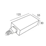 Adaptador de Corrente p/Fita Led RGB 60W 12V DC - Image 2