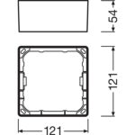 Aro p/Downlight/Foco Led Slim SQ105 Quadrado BR 079397 Ledvance - Image 2
