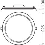 Downlight/Foco de Encastrar Led Slim Redondo 18W 4000K DN210 BR 079113 Ledvance - Image 4