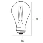 Lâmpada Esférica Led G45 Filamento E27 4W 2700K VING4504E27C Roblan - Image 2