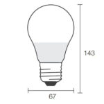 Lâmpada Led A60 E27 18W 3000K SKYA6018C Roblan - Image 2