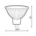 Lâmpada Led GU5.3/MR16 7W SMD Plus 3000K BR - Image 2