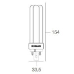 Lâmpada PL-Q G24D-3 Led 11,5W 6500K LEDPLQ10 Roblan - Image 2