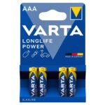 Pilha Alcalina AAA LR03 1,5V Longlife Power 4903 Varta (4UN)
