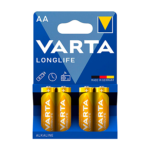 Pilha Alcalina AA LR6 1,5V Longlife 4106 Varta (4UN)