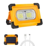 Projetor Led Solar Portátil 50W 6000K c/Bateria