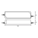 Transformador/Fonte de Alimentação p/Fita LED 12V DC 100W IP66 - Image 2