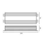 Transformador/Fonte de Alimentação p/Fita LED 24V DC 300W IP65 - Image 2