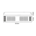 Transformador/Fonte de Alimentação Slim p/Fita LED 24V DC 200W IP25 - Image 2